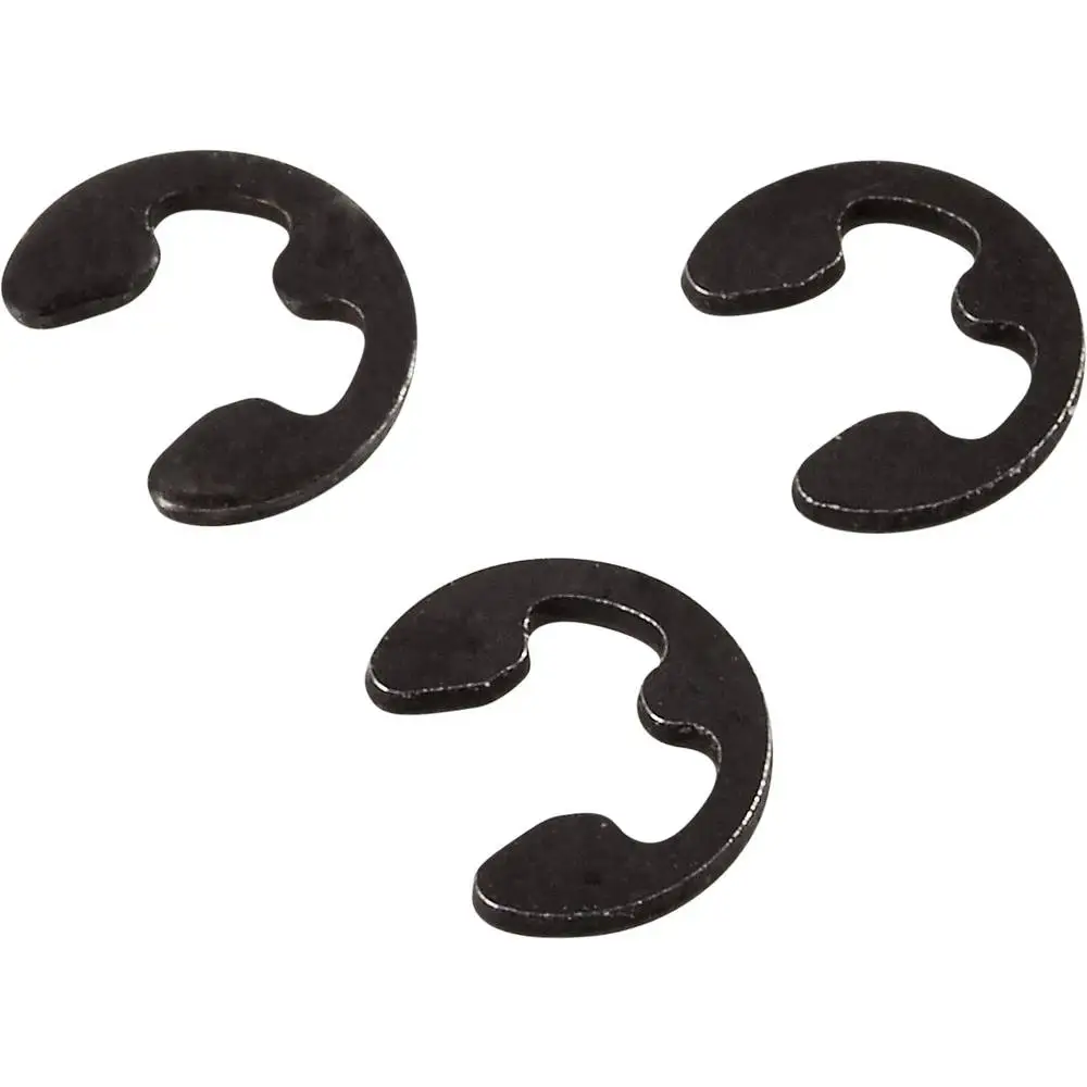 500pcs Nickel Plated Black Steel E-Type Retaining Lock Washers M7 M8 M9 M10 for Shafts - Pack of 500