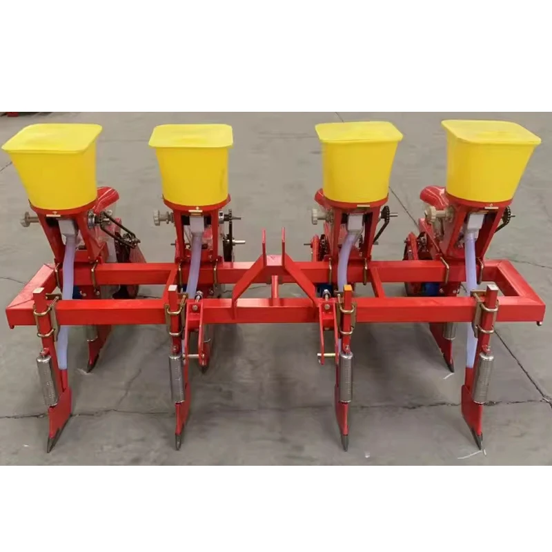 

3-row/4-row on-the-row planter with adjustable row spacing; integrated soil covering, seeding, and fertilizing; corn(Customized)