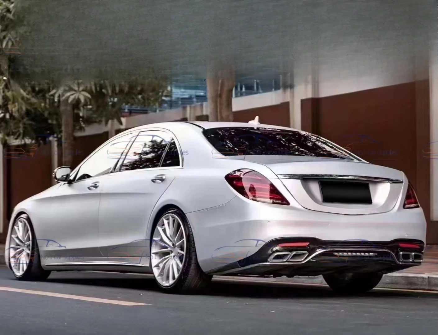 Favorable body kit For Mecedes Benz 2009+ W221 old upgrade new W222 s63 s65 front bumper rear bumper