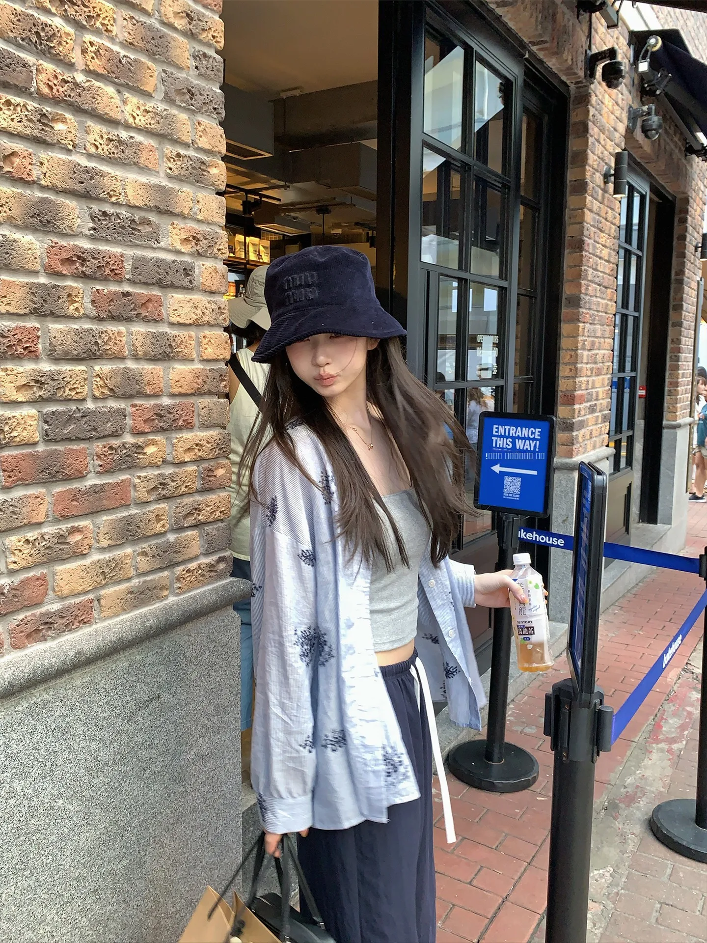 

Женская летняя тонкая хлопковая блузка с вышивкой, свободного кроя, в корейском стиле, для повседневной носки, с защитой от солнца