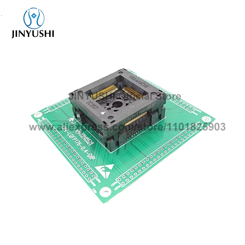 LQFP176 QFP176 TQFP176 IC357-1764 pitch 0.4mm 176pin IC Burning
