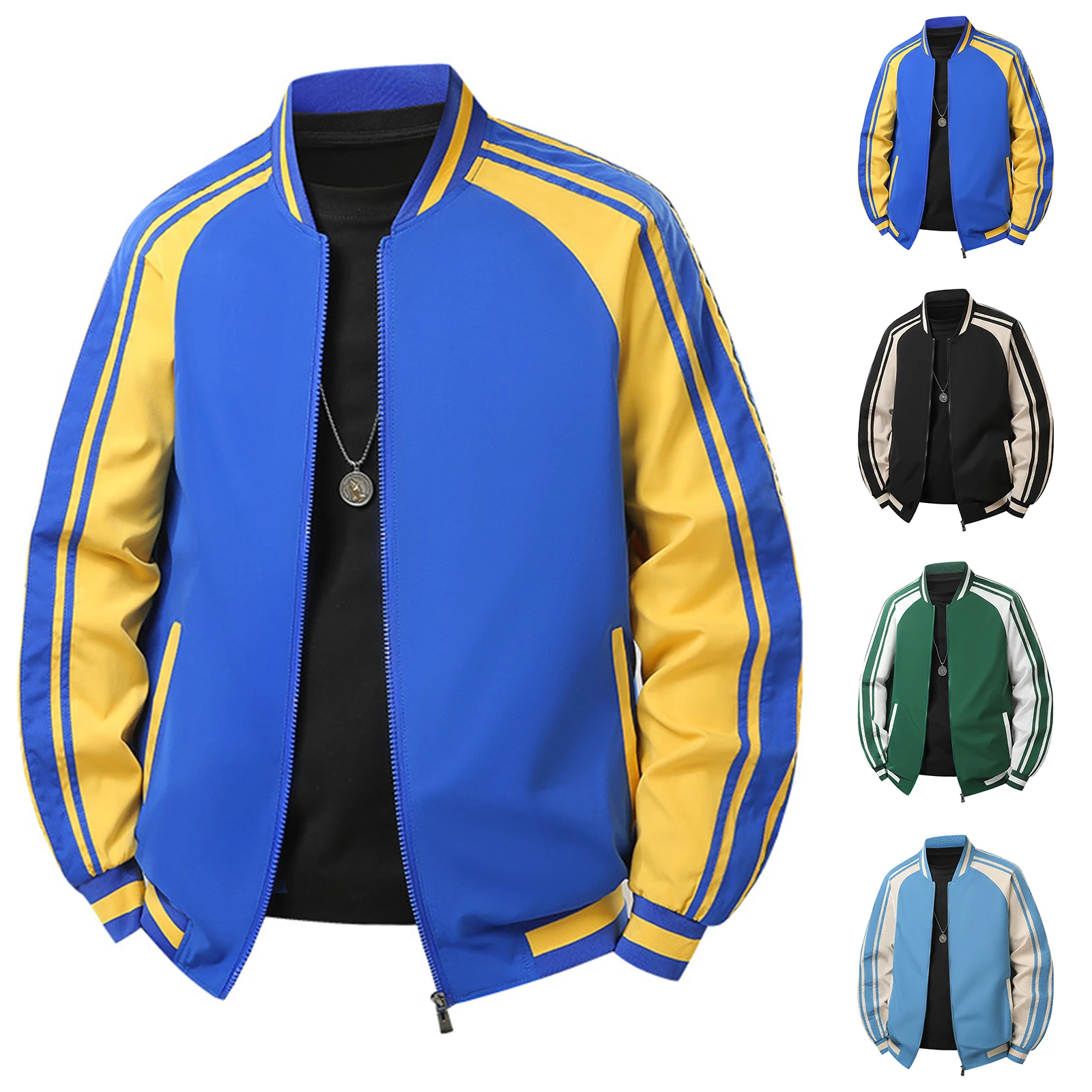 

Versatile Jacket High Quality Jacket For Men'S Spring And Autumn New Windbreaker Trend Loose Autumn And Winter Baseball Clothes