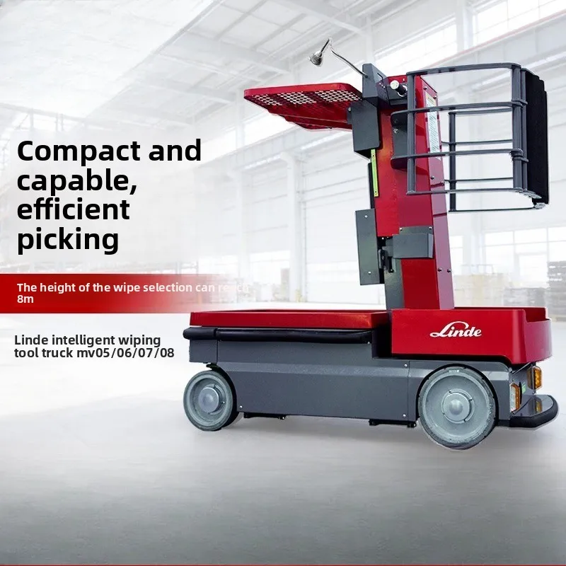 Aerial work platform picking car electric multi-guide wheel