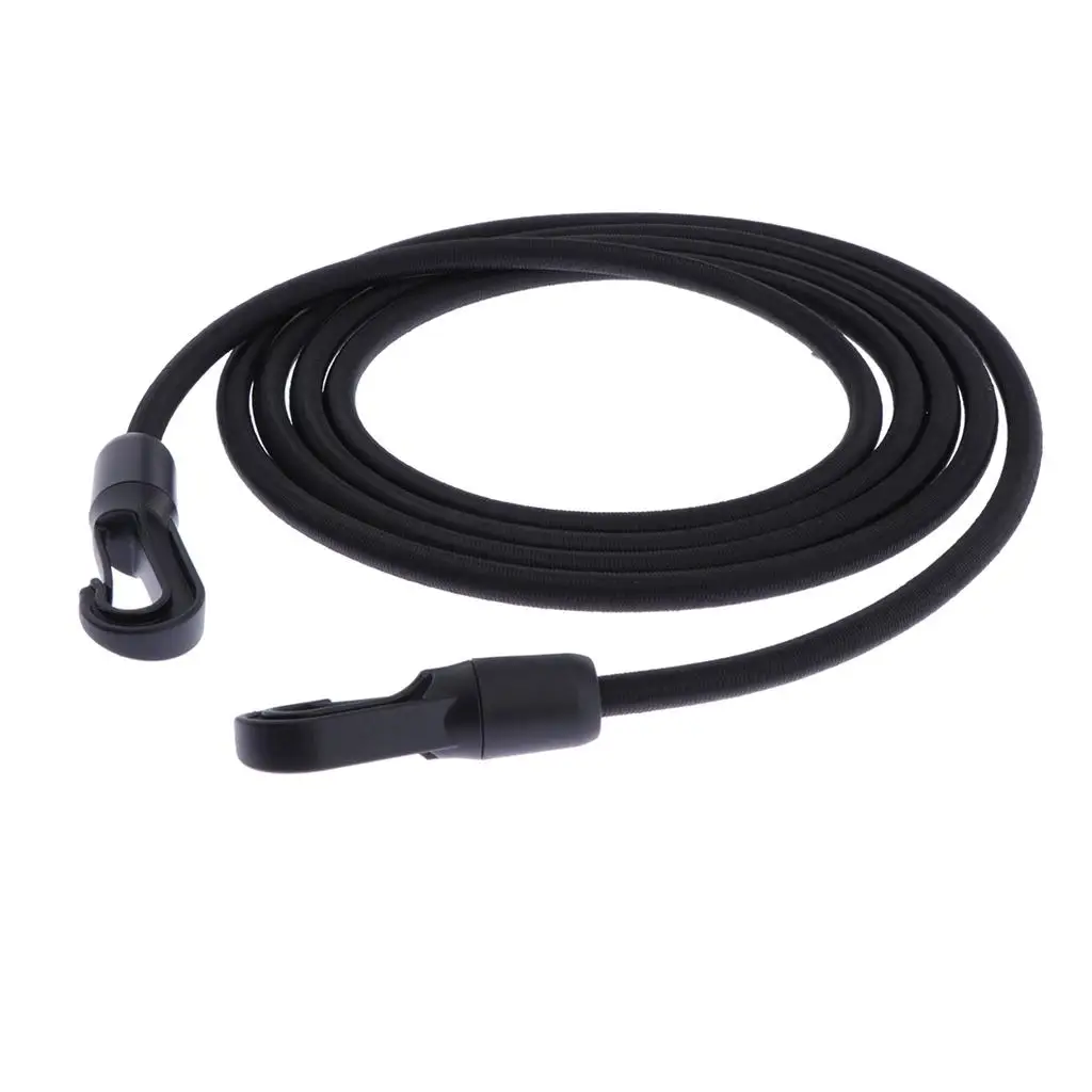 Elastic Retainer with Hooks Strong Rubber Bungee Rope Anti Corrosion Outdoor Tie Down for Cargo Canoe Accessories