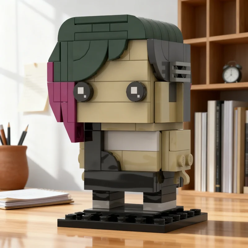 ตัวต่อ MOC Brickheadz จูดี้ อัลวาเรซ รุ่นไซเบอร์พังก์ 151 ชิ้น ของเล่นตัวต่อสถาปัตยกรรม ของขวัญคริสต์มาส ของเล่นเสริมพัฒนาการ ของขวัญวันเกิด