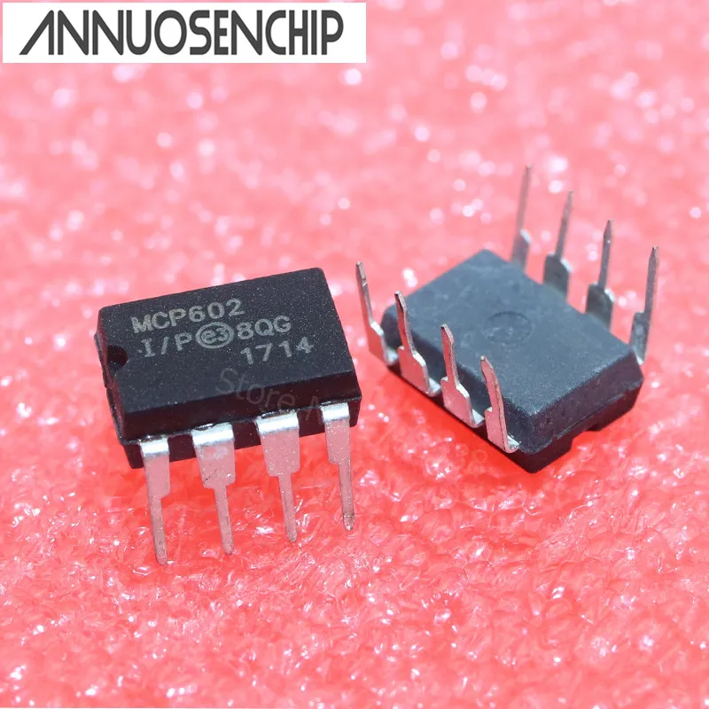 5PCS MCP602-I/P OPAMP DUAL SNGL SUPPLY 8DIP NEW GOOD QUALITY MCP602 MCP6021