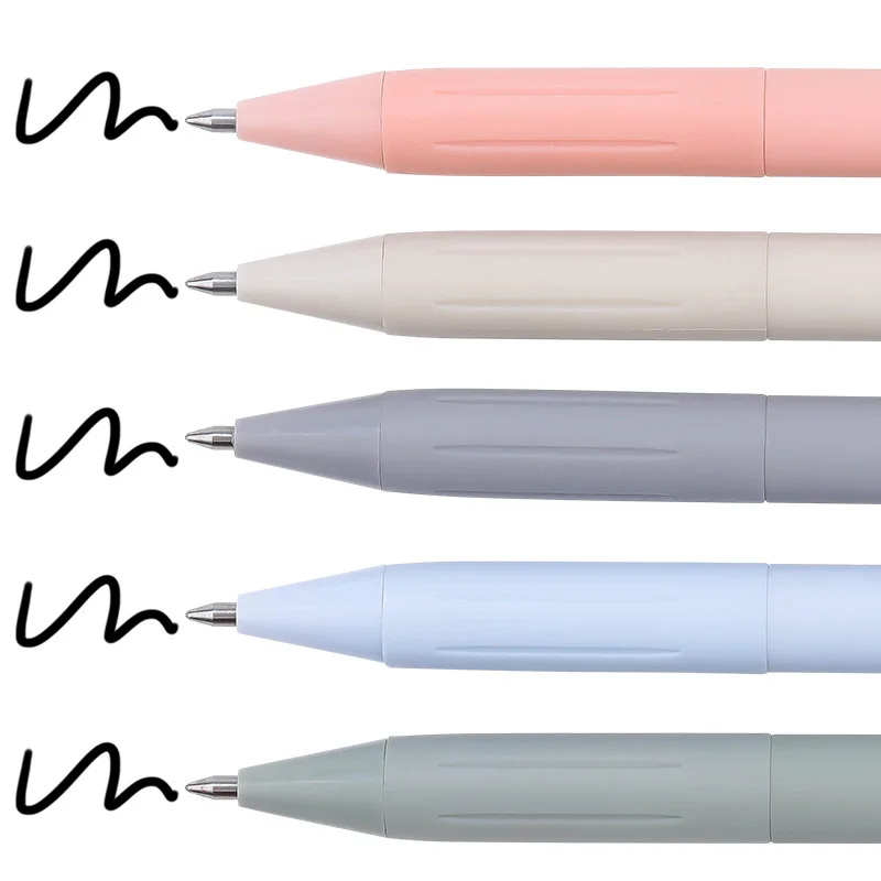 Aurora Gradient Color Press Neutral Pen, Low Center Of Gravity, High Aesthetic Value 0.5mm, Signature Brush Question, Black Pen