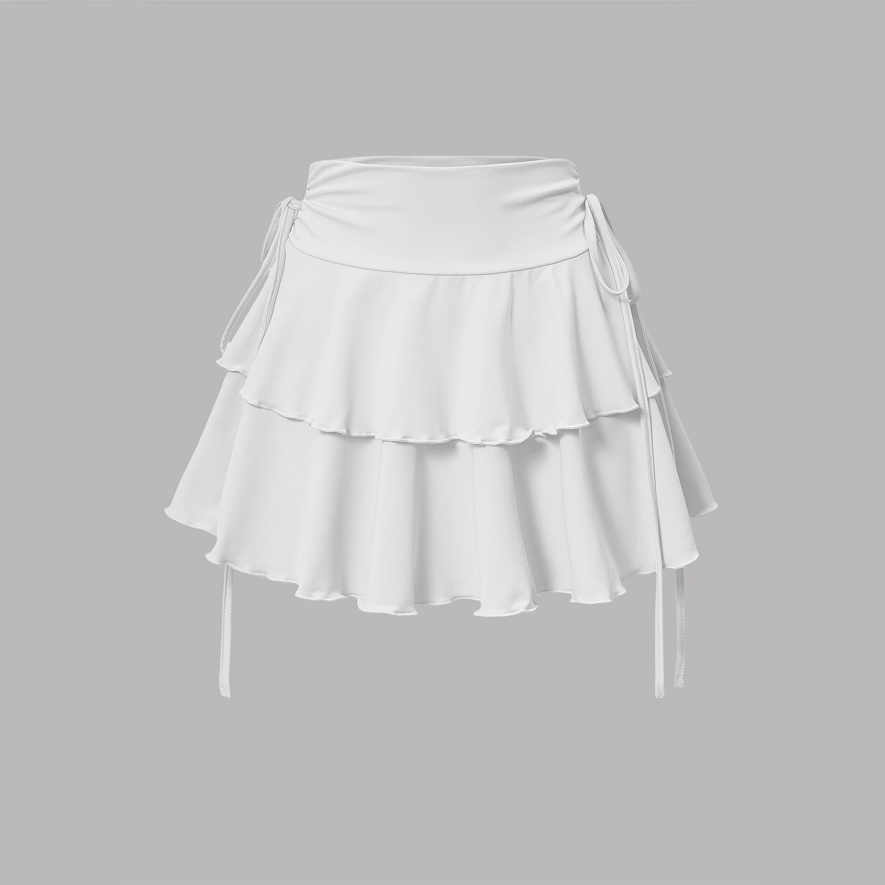 Y2k Neuer Einfarbiger Rock Damen Sommer Mode Outdoor Vielseitig Hohe Taille Schlanke Passform Elastische Taille Minirock Kurz – Detail 13