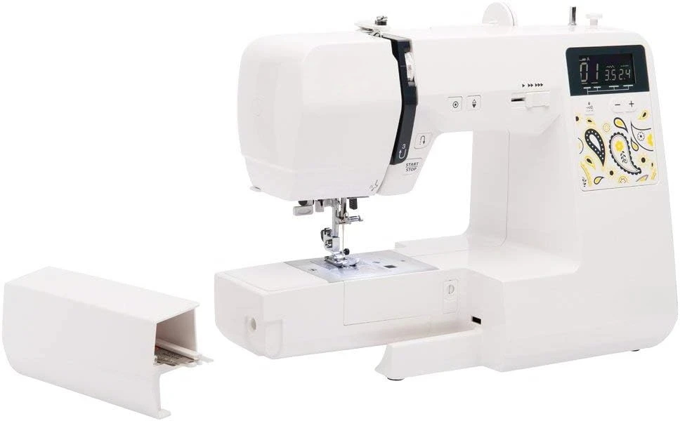 JW8100 Fully-Featured Computerized Sewing Machine with 100 Stitches, 7 Buttonholes, Hard Cover, Extension