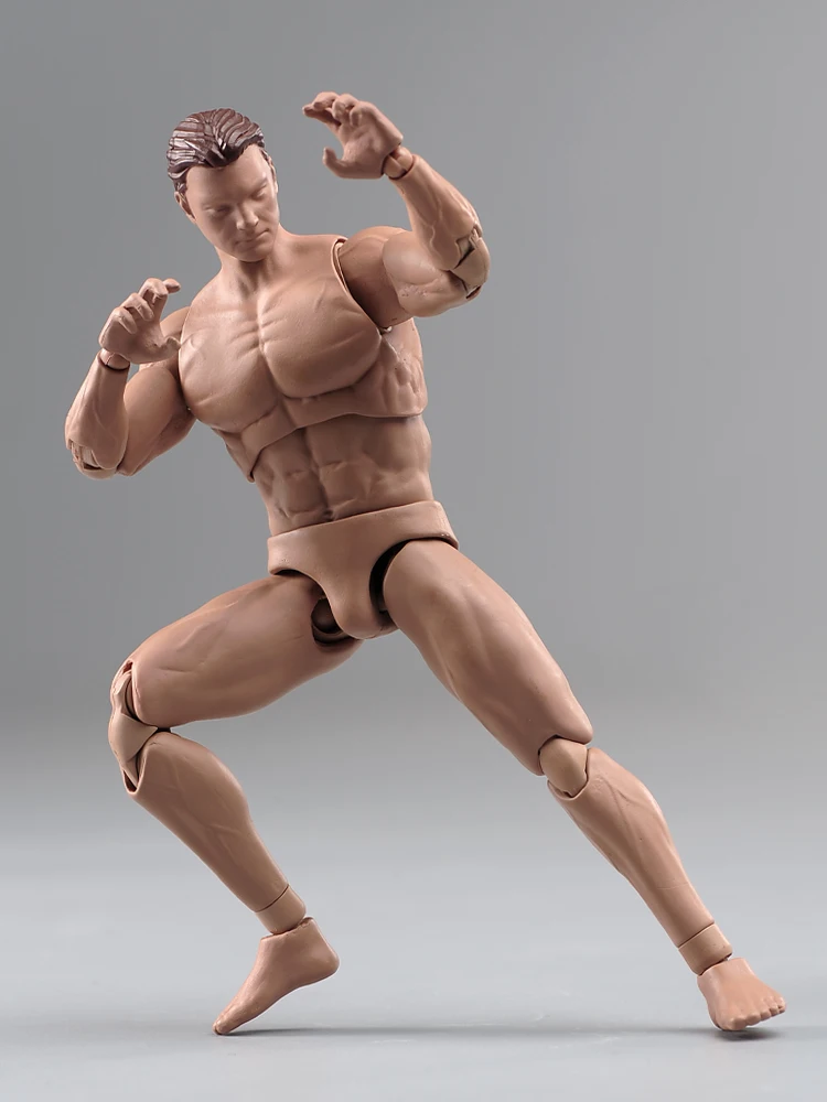 Corps masculin super flexible avec tête sculptée, soldat masculin, figurine d'action musclée, poupées à collectionner, AM116, 1/12, 6 po