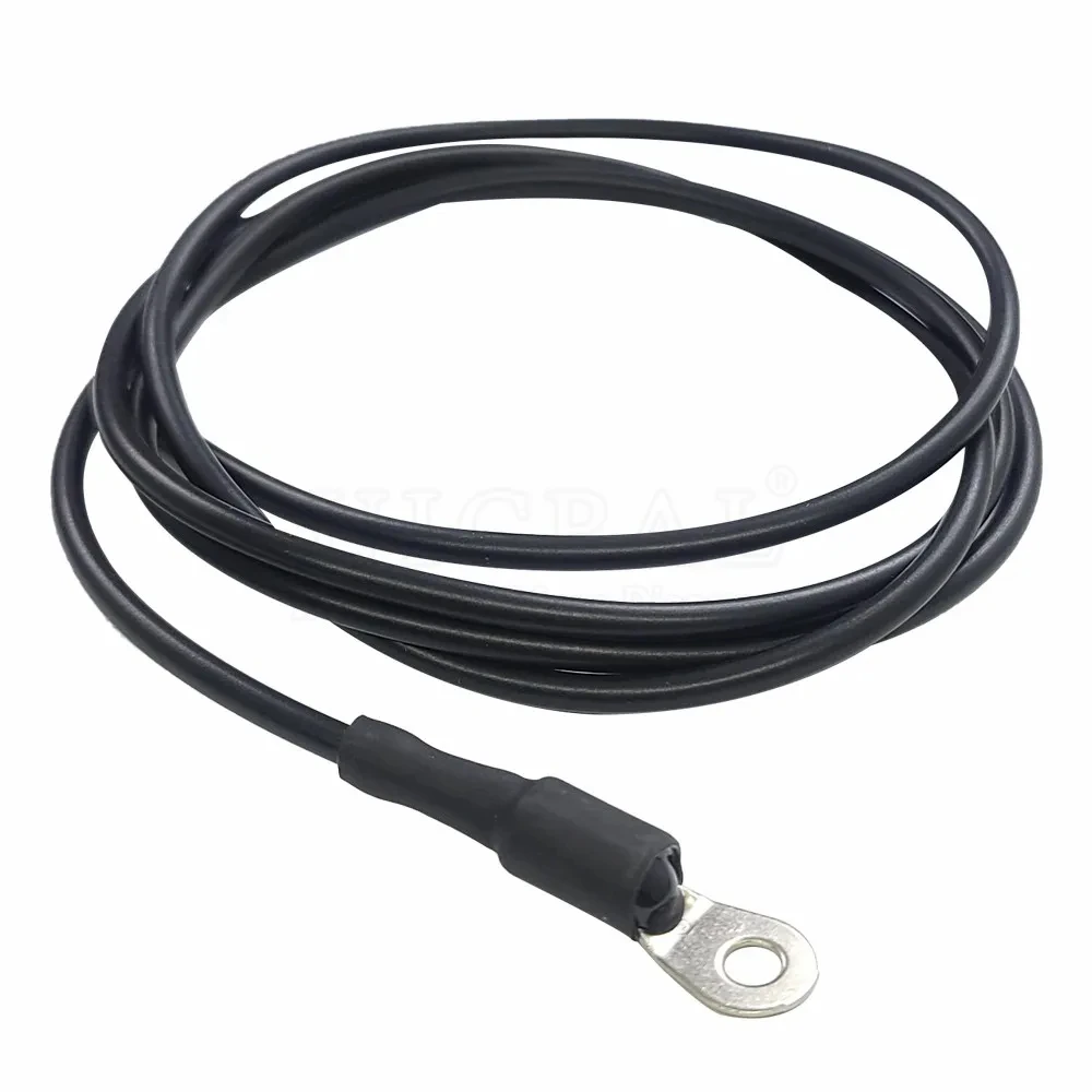 DS18B20 Temperature Sensor Module Probe 304 Stainless Steel OD 3.0MM Waterproof Dustproof Sensors Cable Black 100CM Length