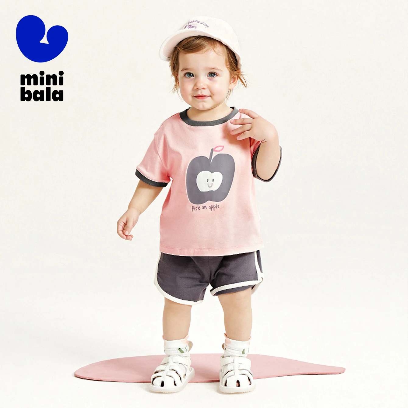 Mini Bala Short Sleeve Set Unisex Children Pure Cotton Sportswear 2024 Summer New Collection