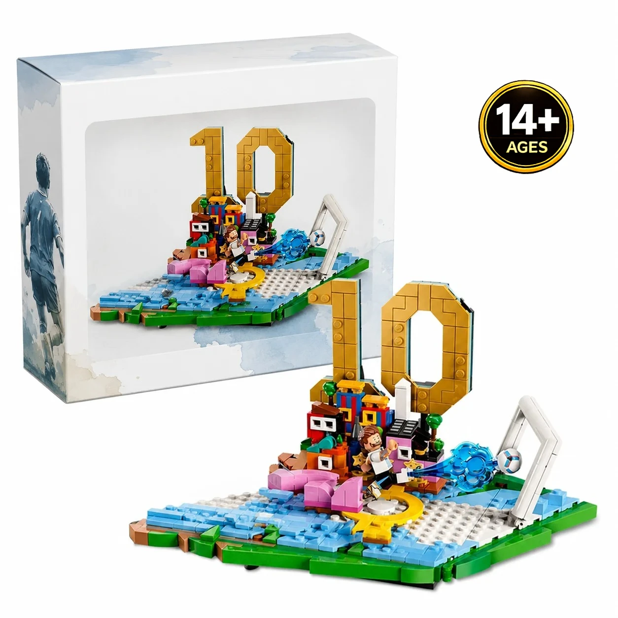 500pcs  Classic Football Highlights  43011 Building Blocks Set Collectible Toy Gift For Soccer Fans