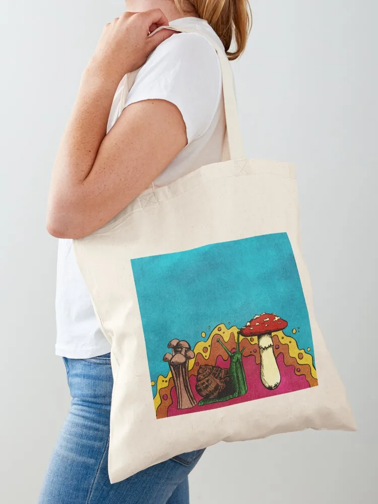 

Mushroom Snail Tote Bag Large bags for women bags luxury women supermarket folding bag bags for women