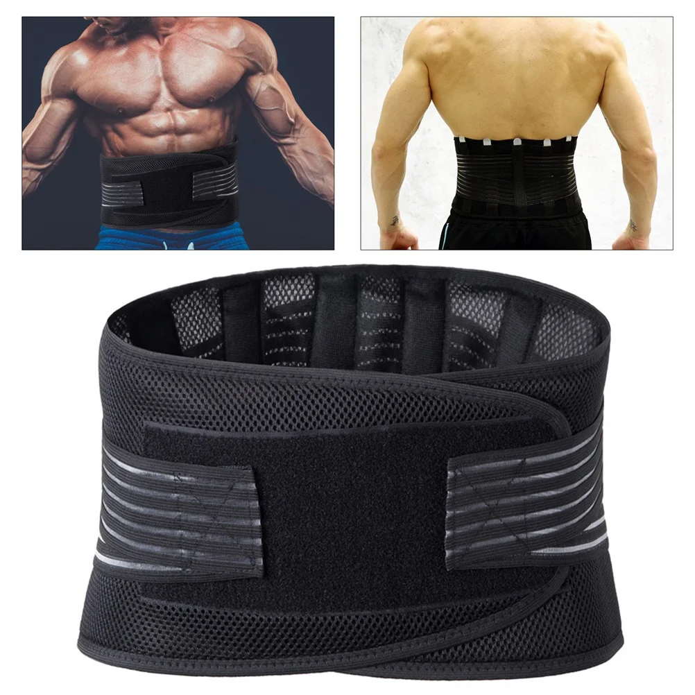 

Running Waist Belt Breathable Fitness Lumbar Support Adjustable Sports Waist Wrap for Muscle Strength and Pain Recovery