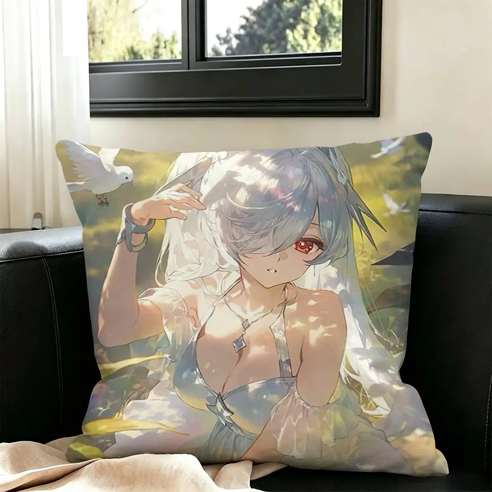 Cinderella Goddess of Victory Game  Pillow Case Square Double-Sided Sofa Cushion Cover Bedroom Bedside Pillow