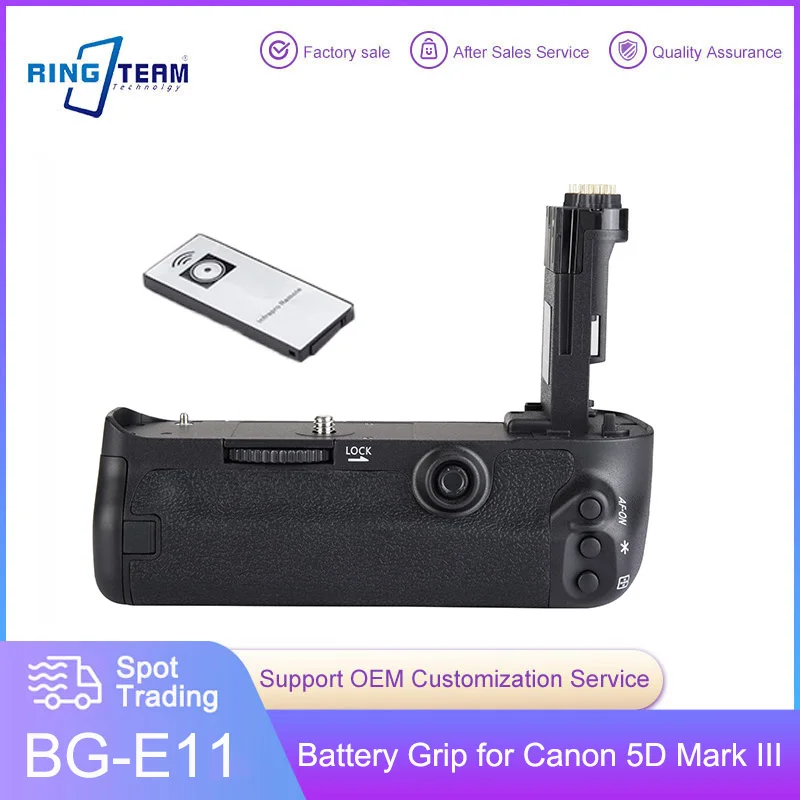 

With Remote Control BG-E11 Vertical Battery Grip Holder for Canon 5D Mark III 5DIII 5D3 5DS 5DSR DSLR Camera BG-E11H