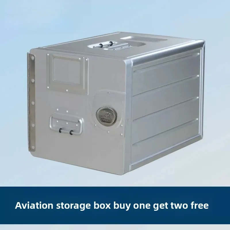 Aircraft storage box, locked storage box, drawer type car finishing box