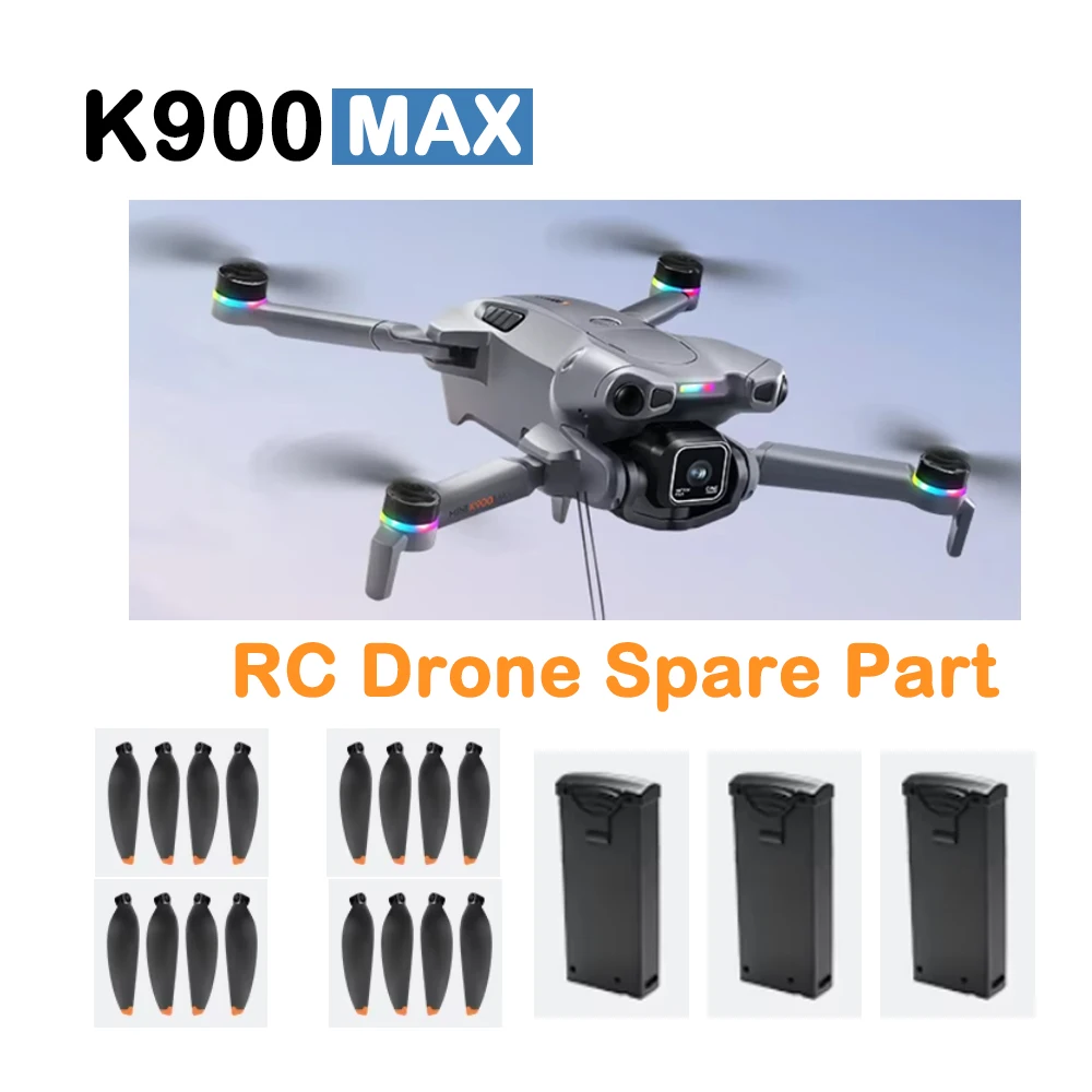K900 PRO MAX MIni 5 PRO Drone Spare Part Original Battery 3.7v 1800mAh / Propeller Blade Maple Leaf Part K900MAX Accessory