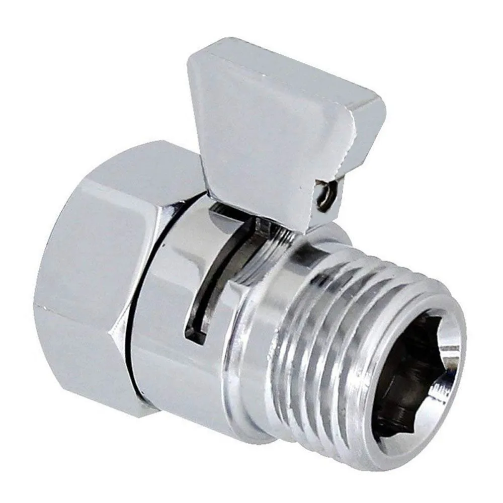 Shower Head Shut Off Valve Shower Flow Control Valve Water Stop Valve Adjustable Water Flow Switch  Bathroom Accessory
