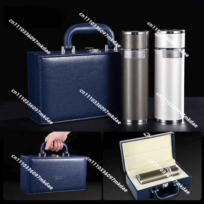 New high-end silver liner thermos cup, intelligent temperature display, stainless steel high-value water cup