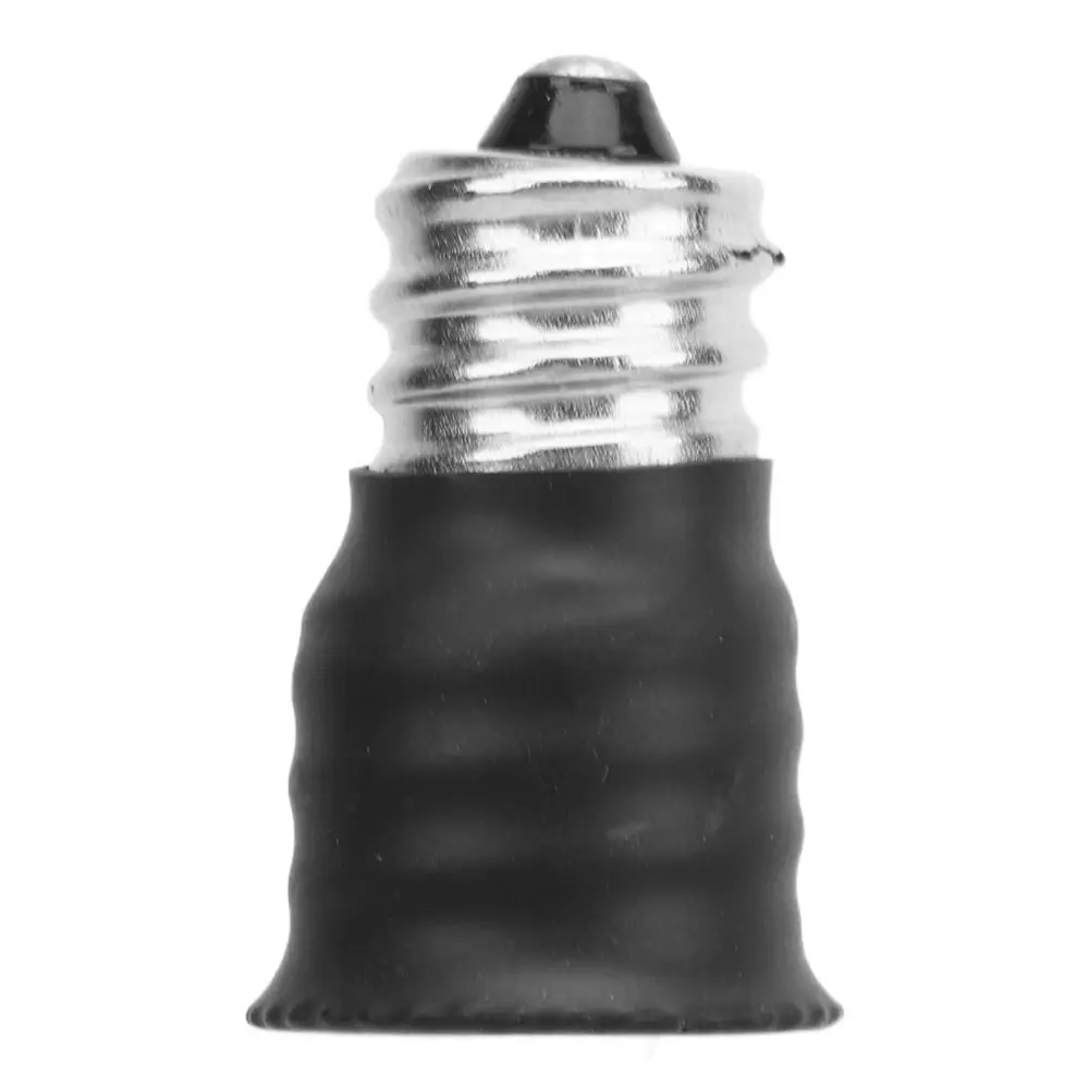 6 Pcs Durable Copper E12 To E14 Adapter Screw in Black/White Light Bulb Adapter Bulb Converter Living Rooms