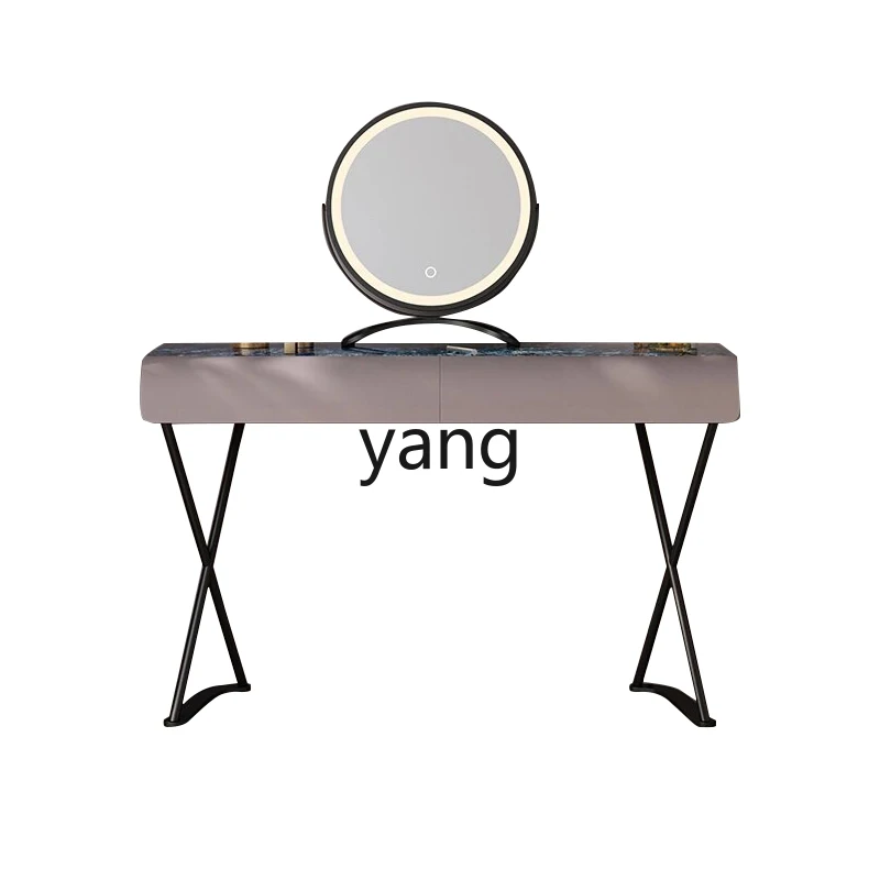 

LH Minimalist Stone Plate Dresser Chest of Drawers Integrated Bedroom Advanced Solid Wood Makeup Table