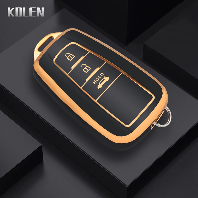 Funda de TPU para mando a distancia de coche, carcasa a la moda para Toyota Corolla Prius Camry CHR C-HR RAV4 Altis Land Cruiser Prado, sin llave