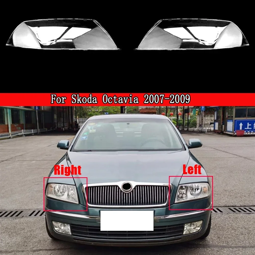 

Headlamp Cover Lens Glass Lamp Shade Headlight Cover Transparent Lampshade Lamp Shell For Skoda Octavia 2007 2008 2009