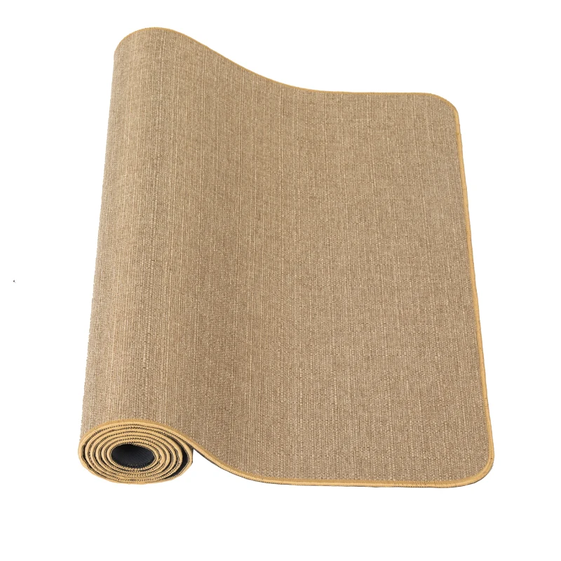 Reversible Organic Natural Jute Hemp Natural Rubber Yoga Mat