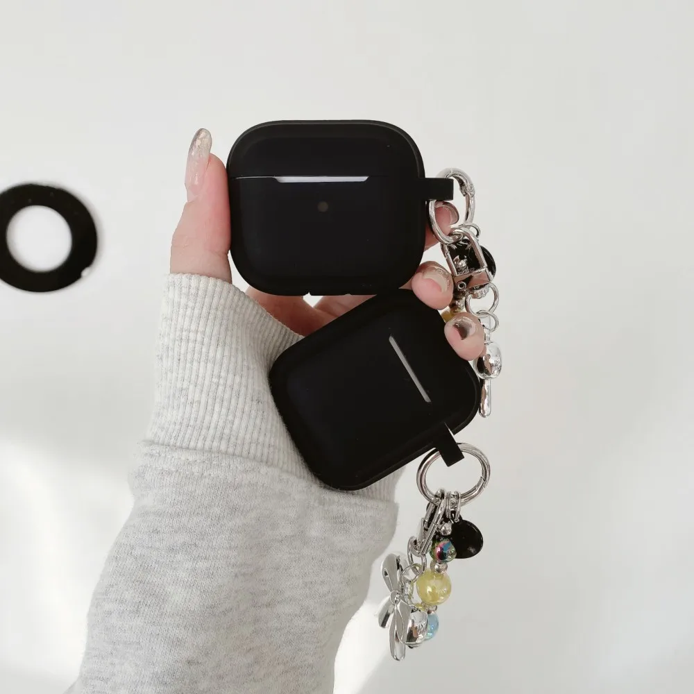 Soft Silicone Headphone Case For AirPods Pro 3 3rd Pro3 2025 USB C Cover For AirPods 4 3 2 1 Pro 2 2nd Pro2 Cases With Keychain - Image 3