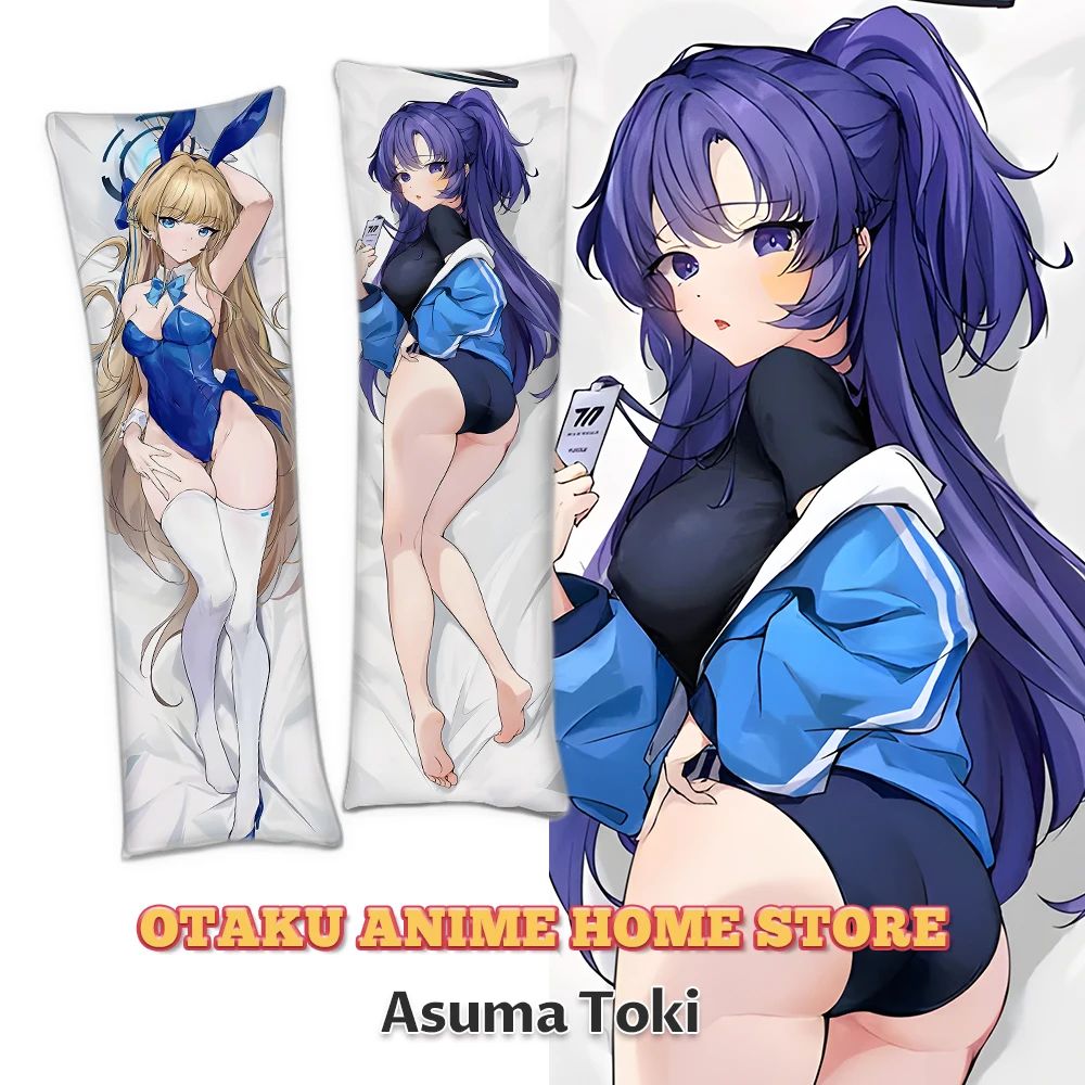 Game Blue Archive Asuma Toki Dakimakura Pillowcase Anime Asuma Toki Hugging Body Pillow Cases Fullbody Bedding Cushion Covers