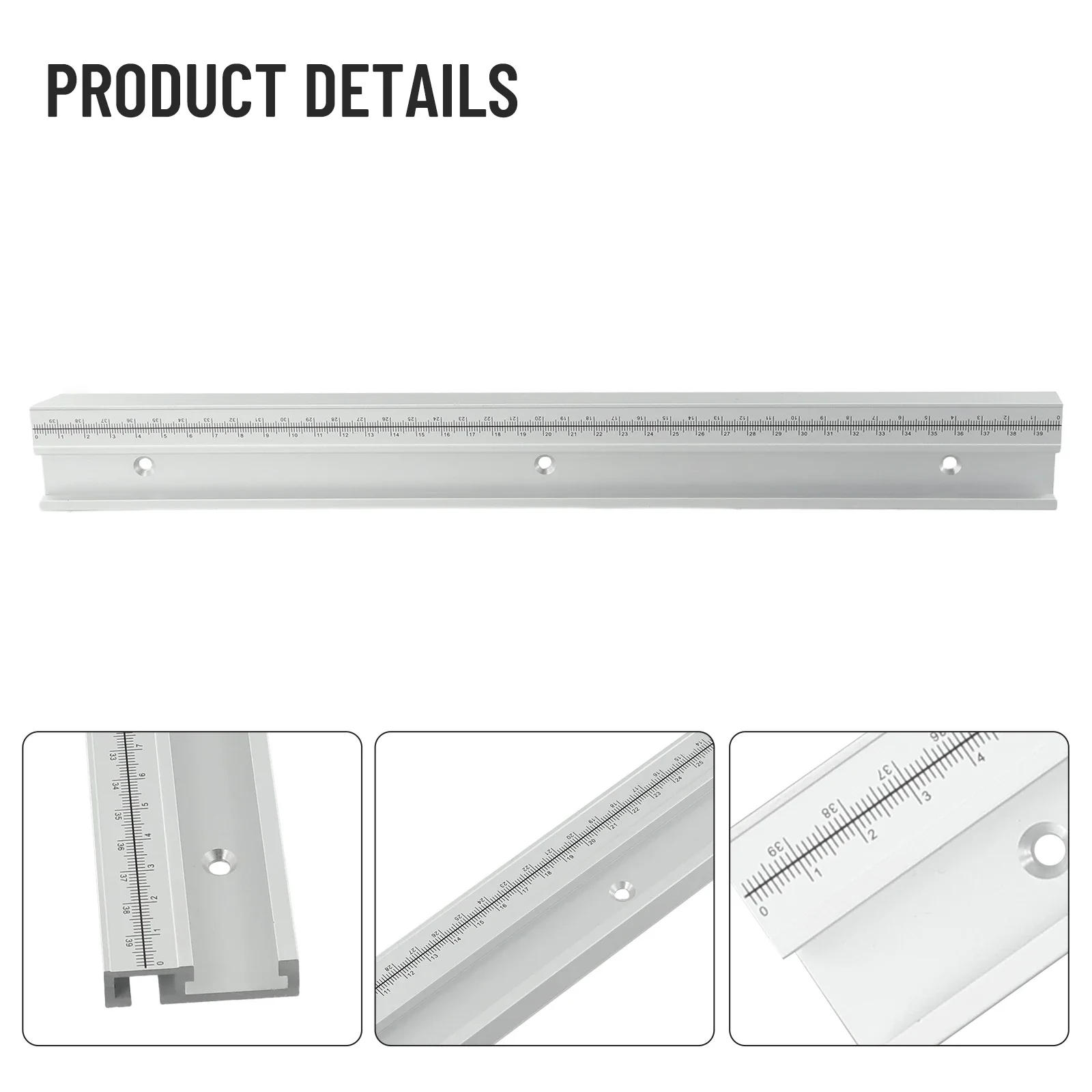 T Slot 45 Type Aluminum Alloy Miter Track with Scale Slot for Router Tables Table Saws Bandsaws Adjustable Lengths from 30 60cm