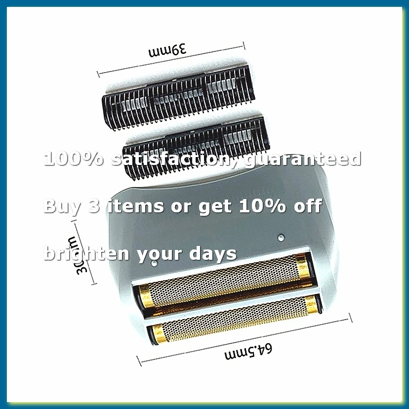 Shaver Replacement Foil and Cutters for 17150 17200 Washable 3D Intelligent Floating Shaving Blade Gold