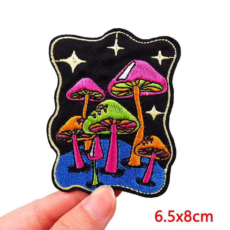 Punk Patch DIY Tarot/Animal Cat Embroidery Patch Iron On Patches For Clothing thermoadhesive Patches On Clothes Jackets Applique