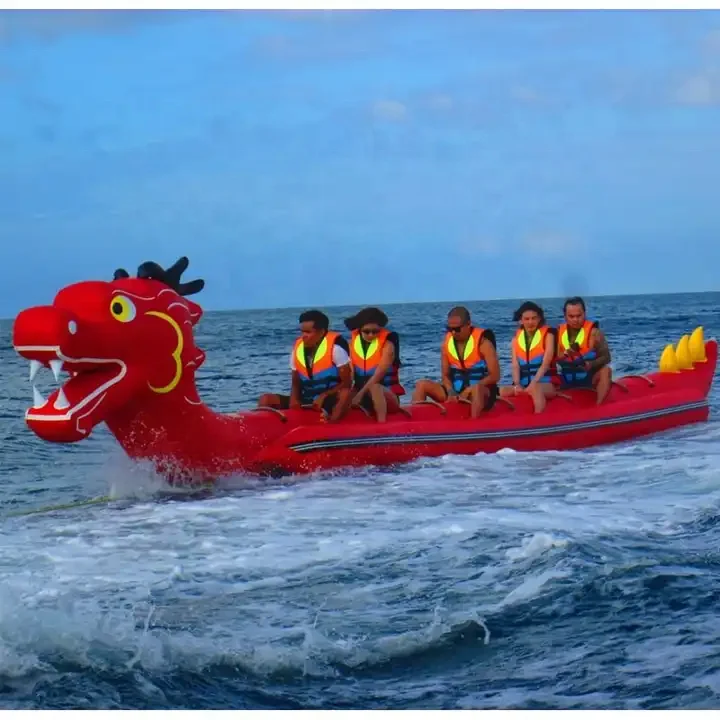 Water Toys Inflatable Towables Inflatable Dragon Float Boat Banana Boat Ride