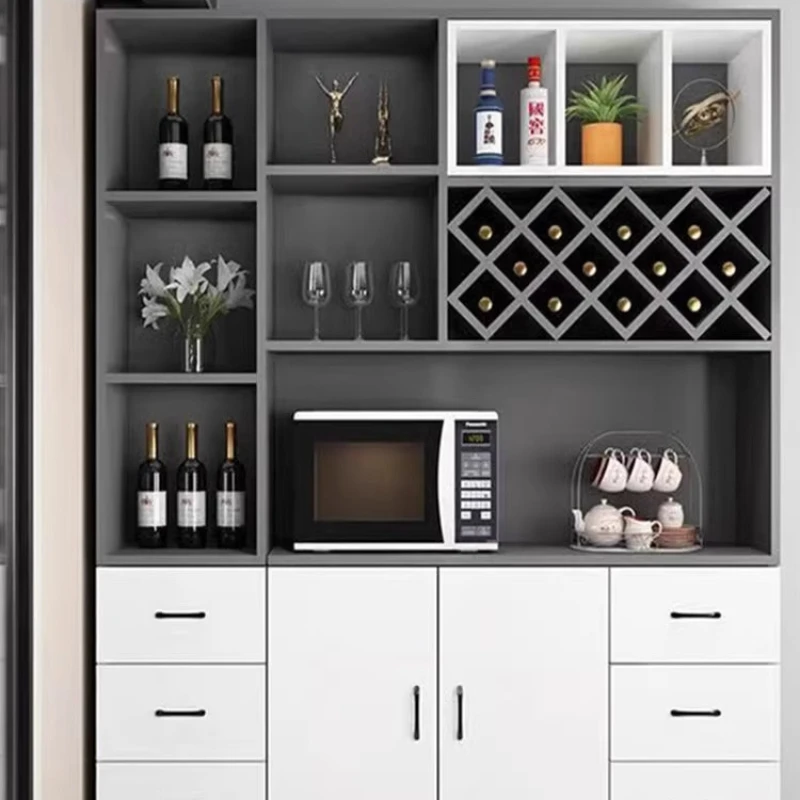 와인 바용 가구, 냉장고가 있는 코너 유리 캐비닛, 벽에 설치된 캐비닛, 진열장, 냉장 병 선반