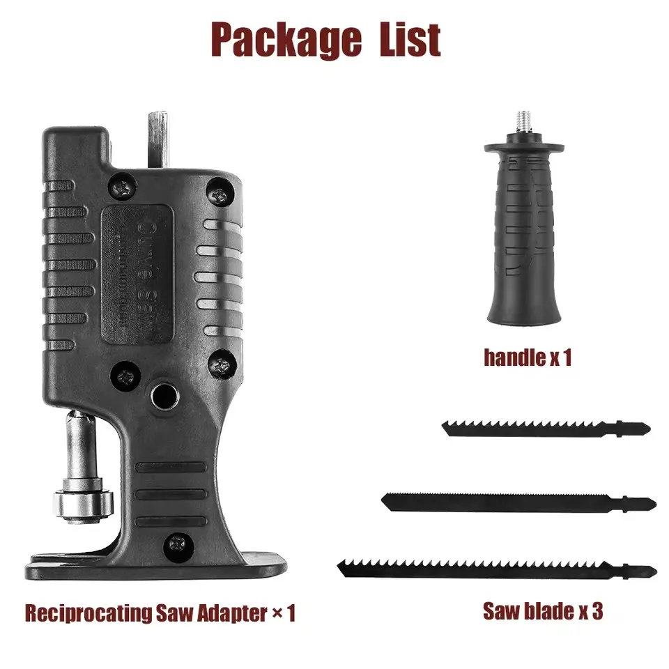 1pc All-Round Multi-Function Handheld Reciprocating Saw, Ferroalloy Material, Drill Saw Converter Band Saw Blade