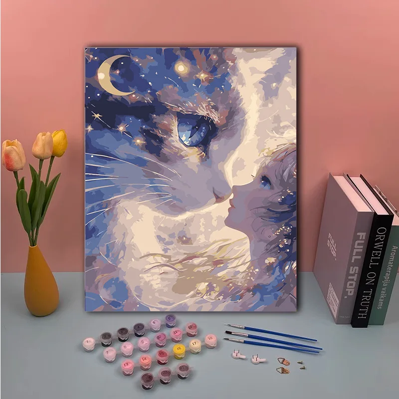 

5229561 Digital oil painting living room decorative painting sofa background wall hanging painting