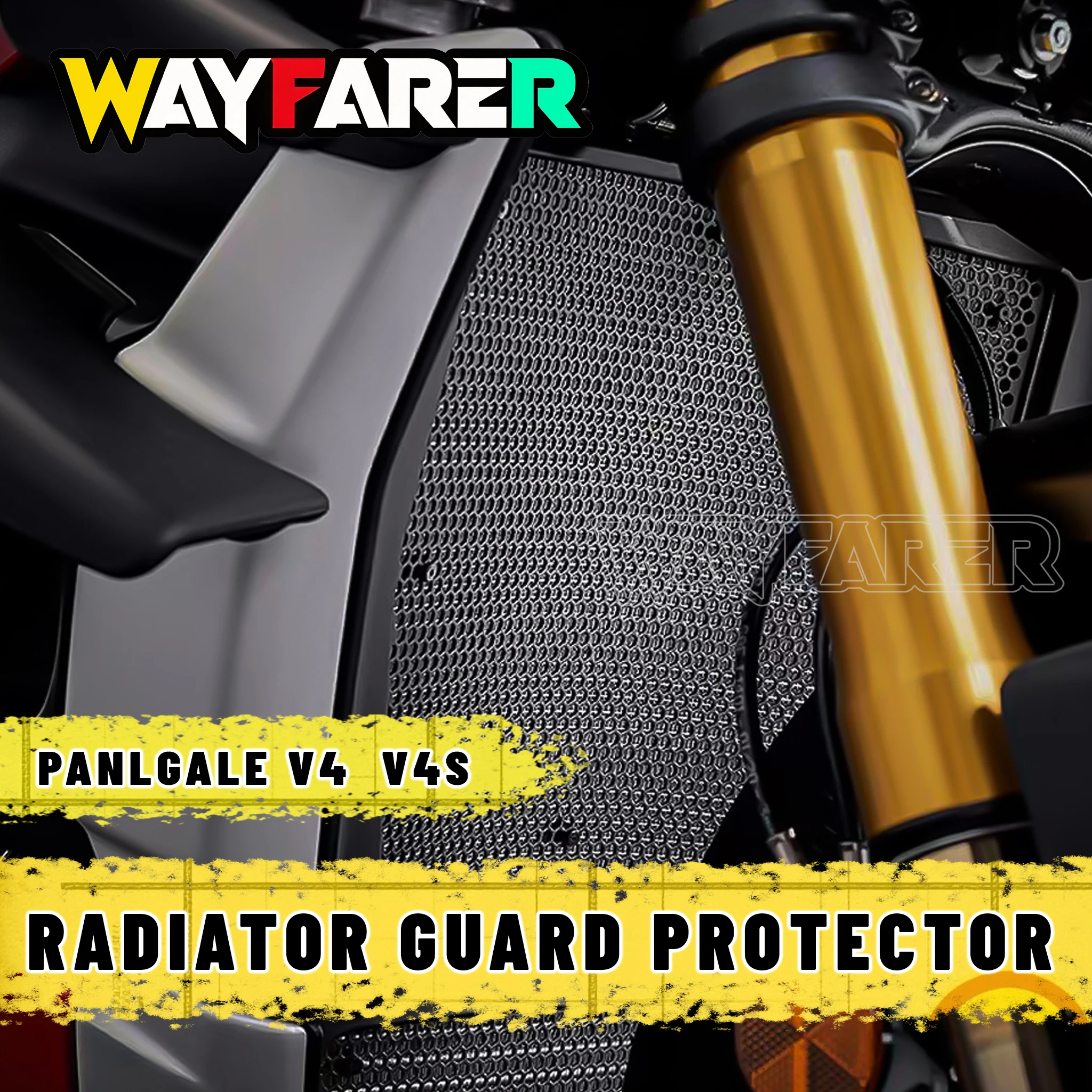 NEW For Panigale V4 PANIGALE V4S V4SP V4R 2018-2024 Motorcycle CNC Radiator Guard Grille Cover Protector Protective Grill