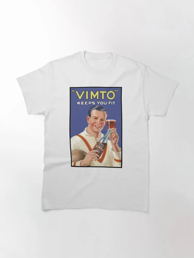 Vimto Squash Cordial English Vintage ad Classic T-Shirt Hip Hop Cotton Design Summer Man