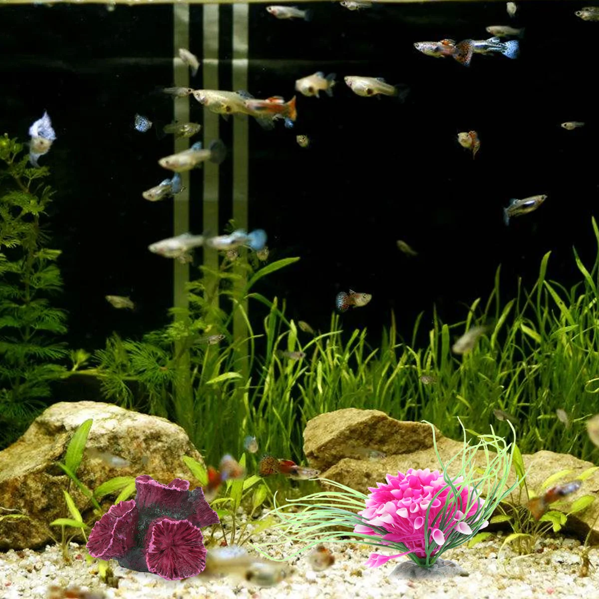 

Simulated Purple Resin Coral Aquarium Decoration Artificial Fish Tank Decor Vivid Landscape Fish Tank Decor