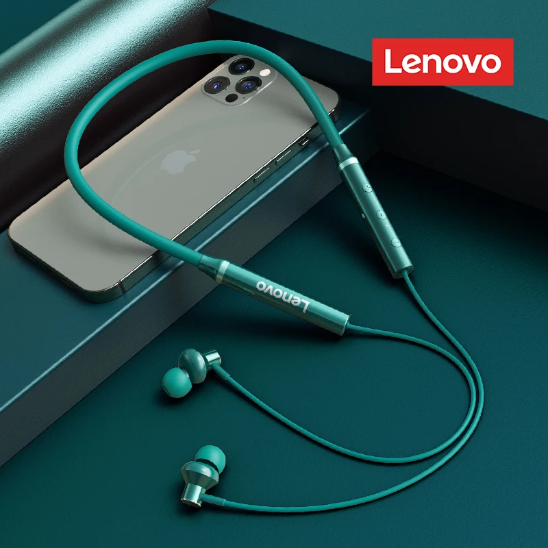 Auricolari Bluetooth Lenovo HE05X auricolari impermeabili tappi per le orecchie suono HIFI cuffie magnetiche con archetto da collo cuffie sportive