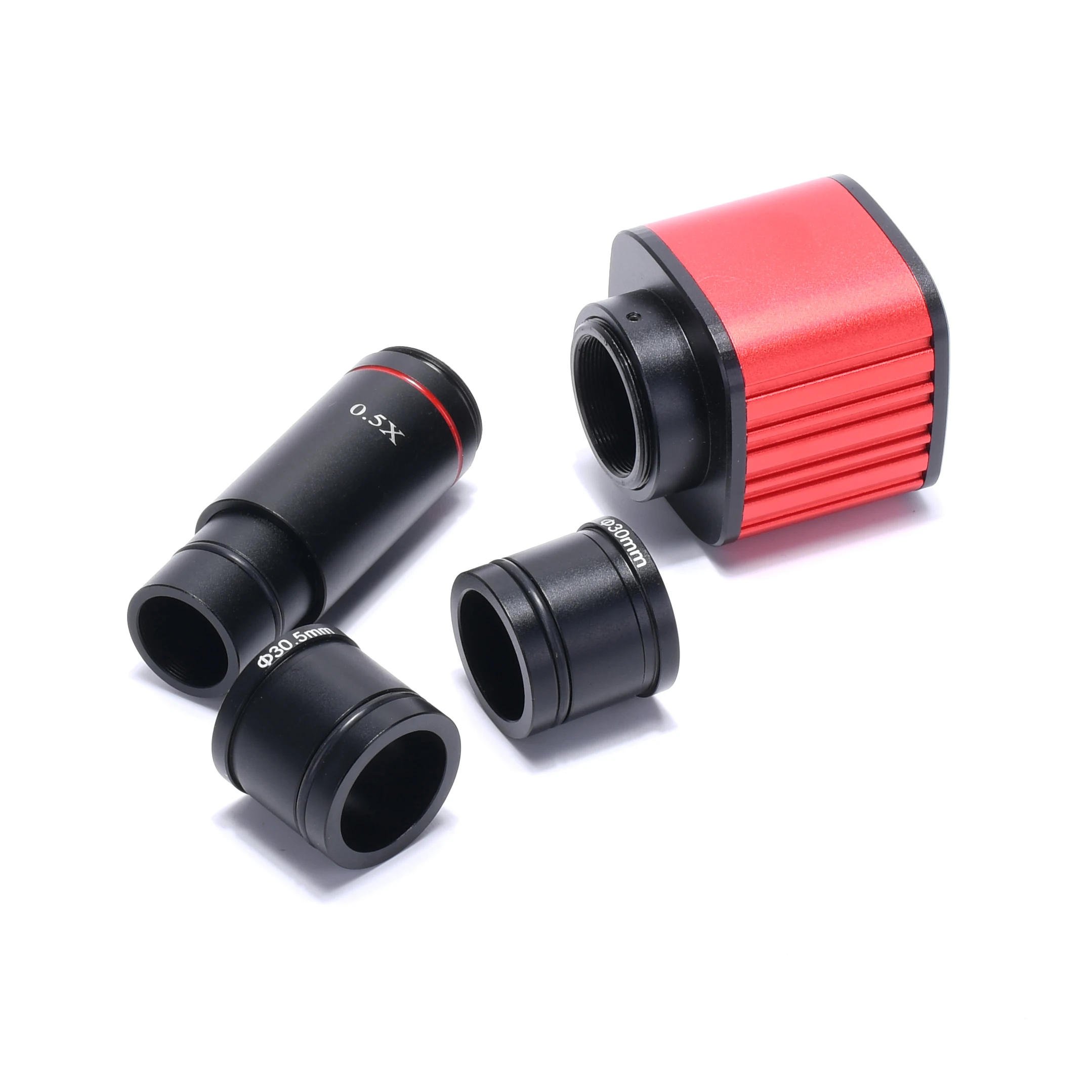 

Hayear Microscope Camera 16MP 2K HDMI USB Industrial Camera + 0.5X Eyepiece 23.2mm Mounting & 30mm 30.5mm Adapter for Microscope