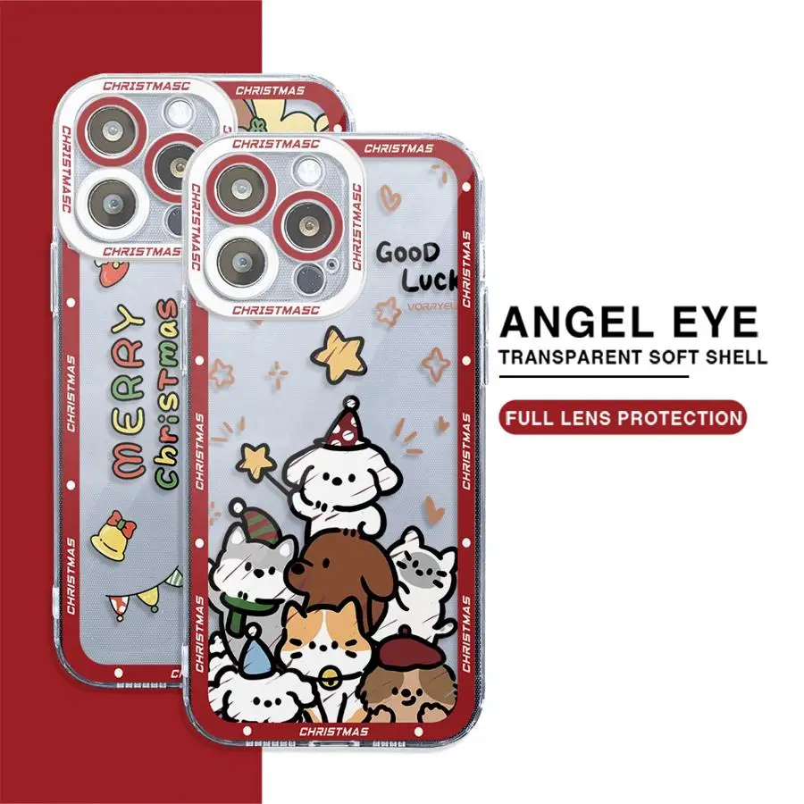 Cute Cartoon Christmas Phone Case for Xiaomi Mi 11 Lite 11T Pro 9A 10A 10C 12 12C 13C 5G Poco X3 NFC X3 Pro Silicone Cover