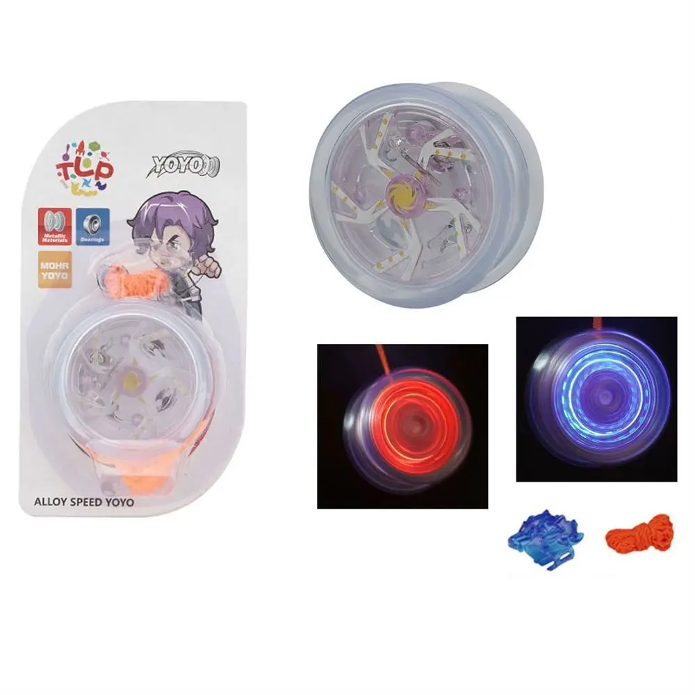 Professioneel cadeau Interessant voor beginners Hoge snelheid aluminium yoyo Competitie-yoyo Lichtgevende yoyo Metalen yoyo