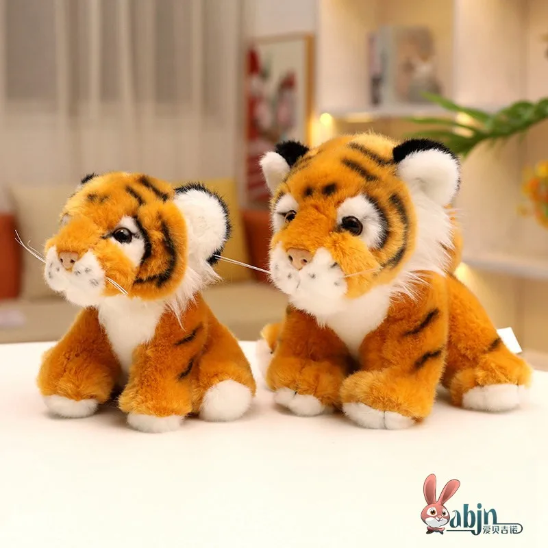 adorable-little-tiger-plush-toy-realistic-animal-doll-children's-sleep-companion-pillow-doll-gift-soft-stuffed-animal-toy