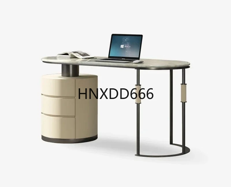 

Light luxury study desk and chair combination custom marble home fashion high-end book desk writing desk