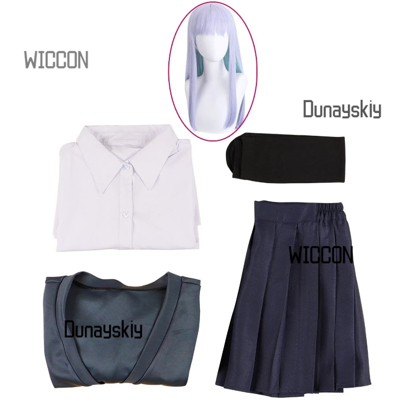 My Stupid Boss Renai Cosplay Costume - High School JK Uniform with Wig  Anime Graduation  Halloween Roleplay Outfit