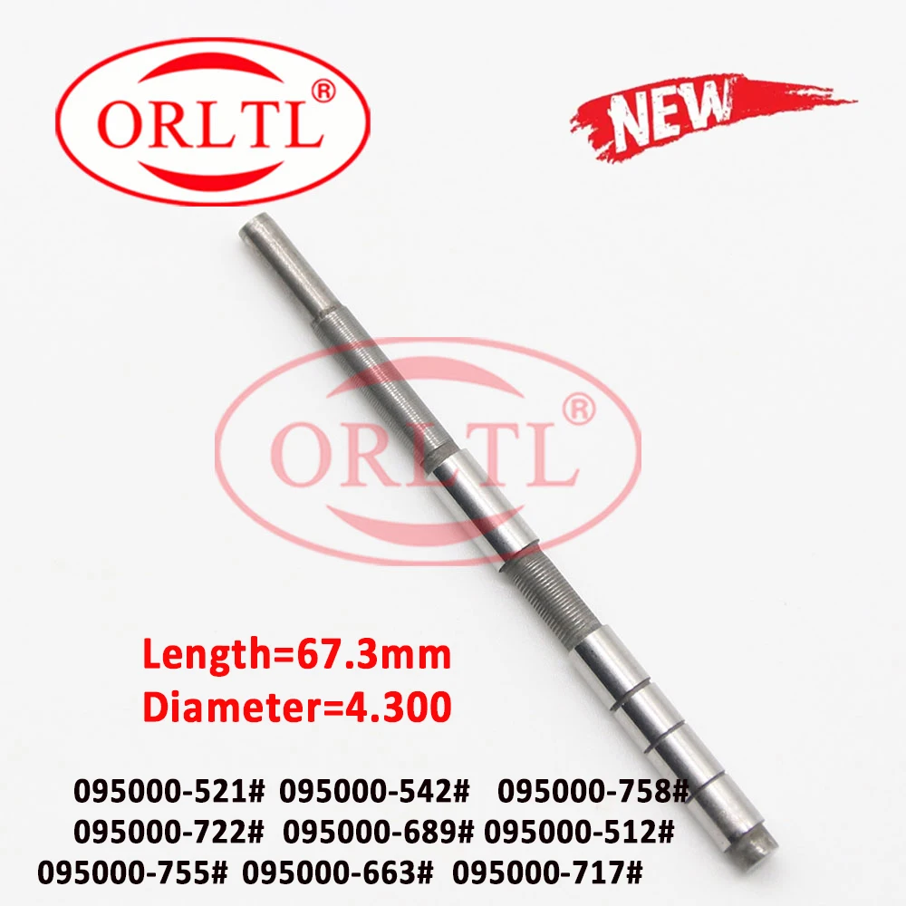 ORLTL Valve Rod 67.3mm=Length Diameter 4.300mm Fuel Injector 095000-5212 23670-E0351 095000-7580 23670-09030 095000-6890